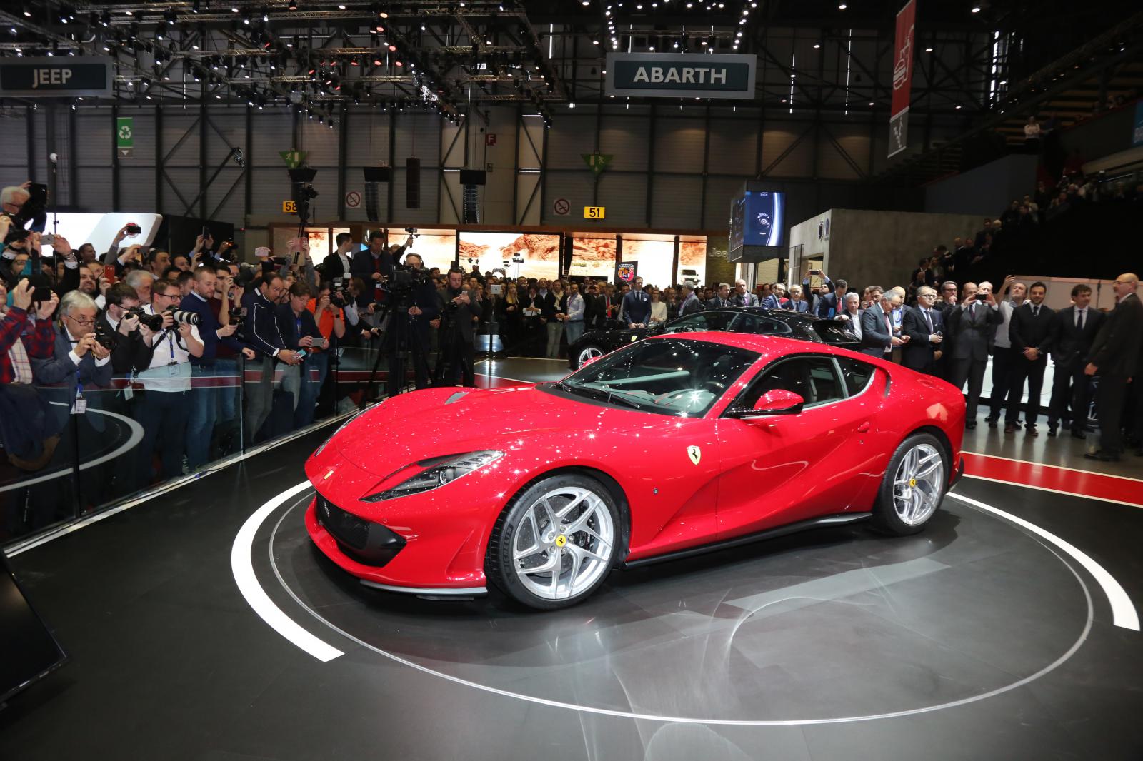 The new Ferrari 812 Superfast stars in Geneva